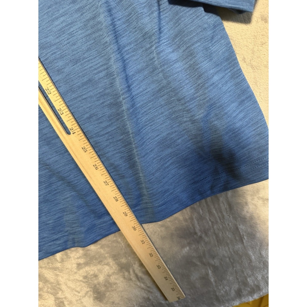 Under Armour 1/4 Zip Pullover Mens Size Medium Blue Mock Neck Athleisure Golf - Picture 4 of 5